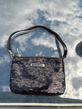 Michael Kors Black Sequin Wristlet